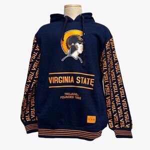 Men’s VSU Virginia State University Trojans Hoodie LARGE NWT Licensed Me…